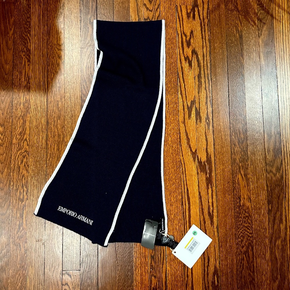 Emporio Armani Blue Scarf-Made in Italy New with tags!-Holiday Sale